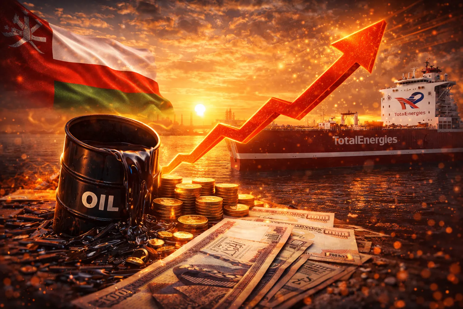 توتال إنرجيز تبيع خام عمان بعلاوة سعرية تاريخية تتجاوز 20 دولارًا